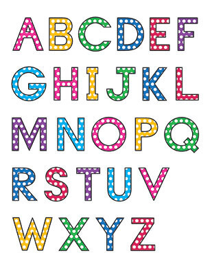 Uppercase Letters Template