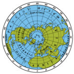 Northern Hemisphere detailed illustration