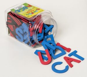 Red and Blue Foam Fun Letters