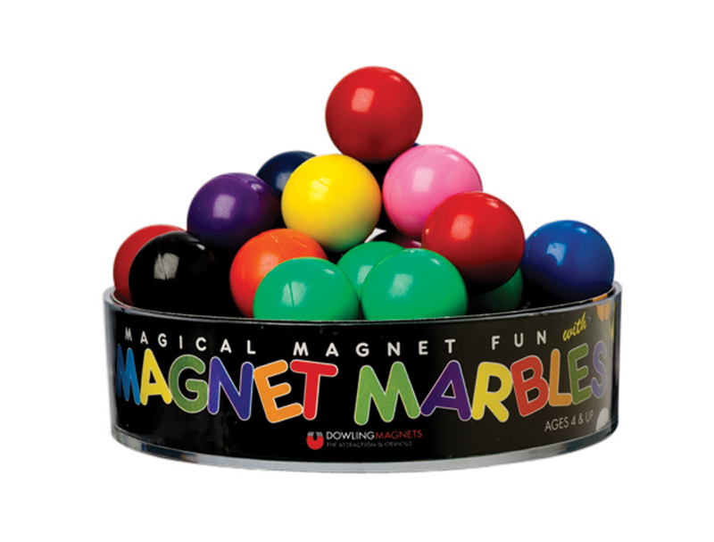 Solid-Colored Magnet Marbles, Set of 20