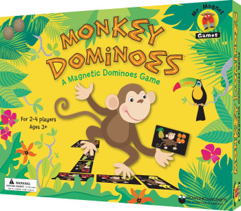 Monkey Dominoes Magnetic Dominoes Game