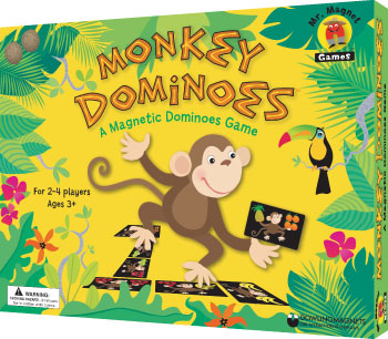 Monkey Dominoes Magnetic Dominoes Game
