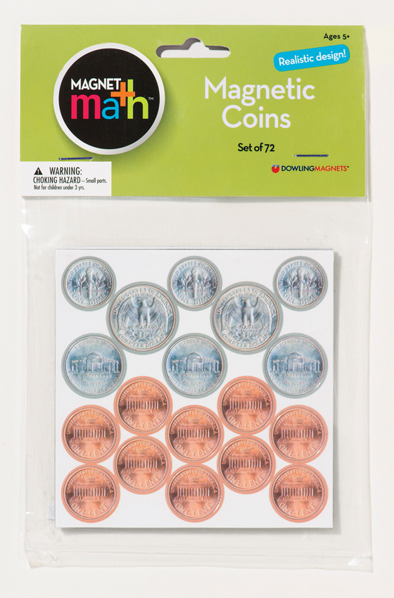 Magnetic Coins, Set of 72