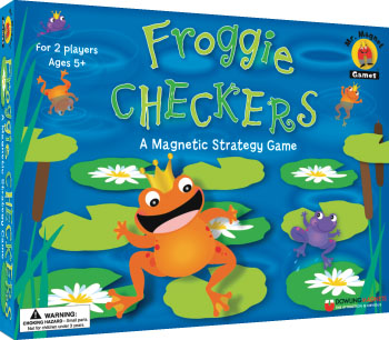 Froggie Checkers Magnetic Strategy Game