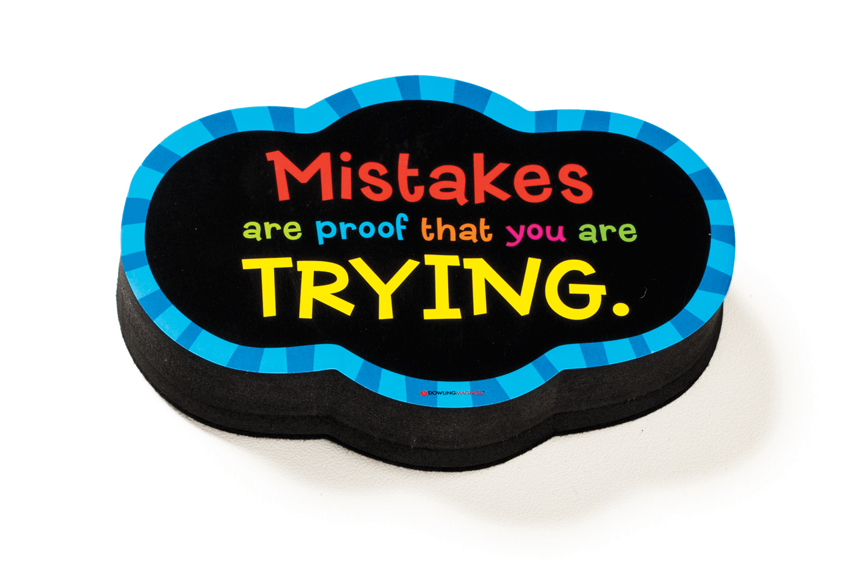 Magnetic Whiteboard Eraser: Mistakes Quote