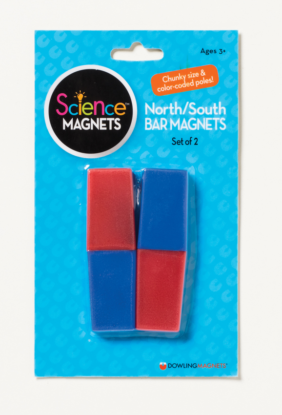 North/South Bar Magnets (3