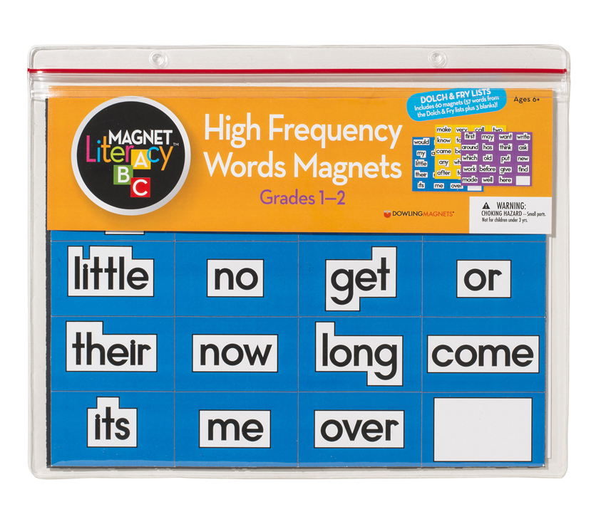 High-Frequency Words Magnets (Grades 1-2), Set of 60