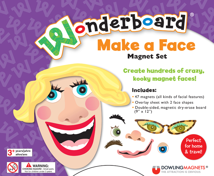 Wonderboard Make a Face Magnet Set