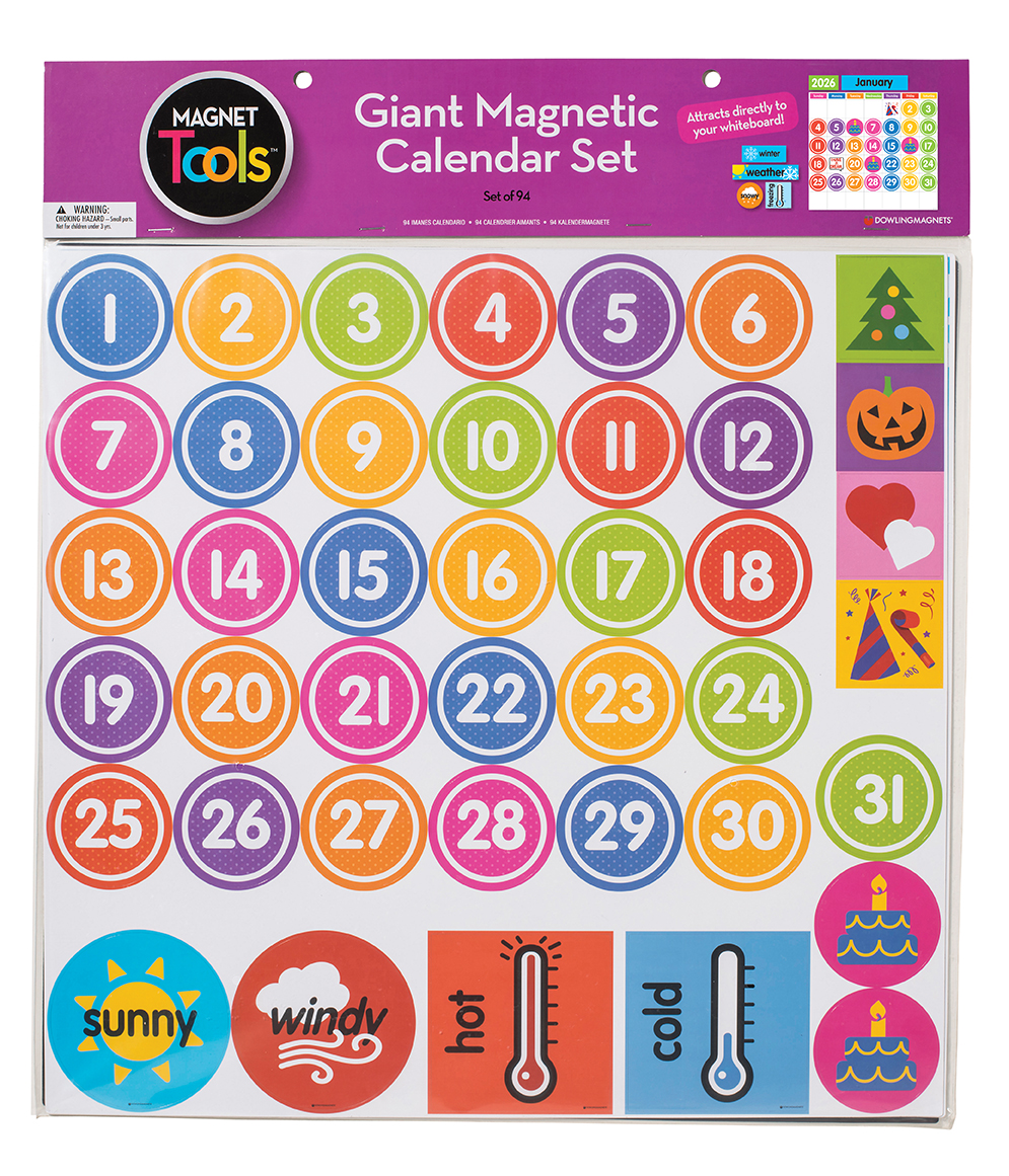 Giant Magnetic Calendar Set
