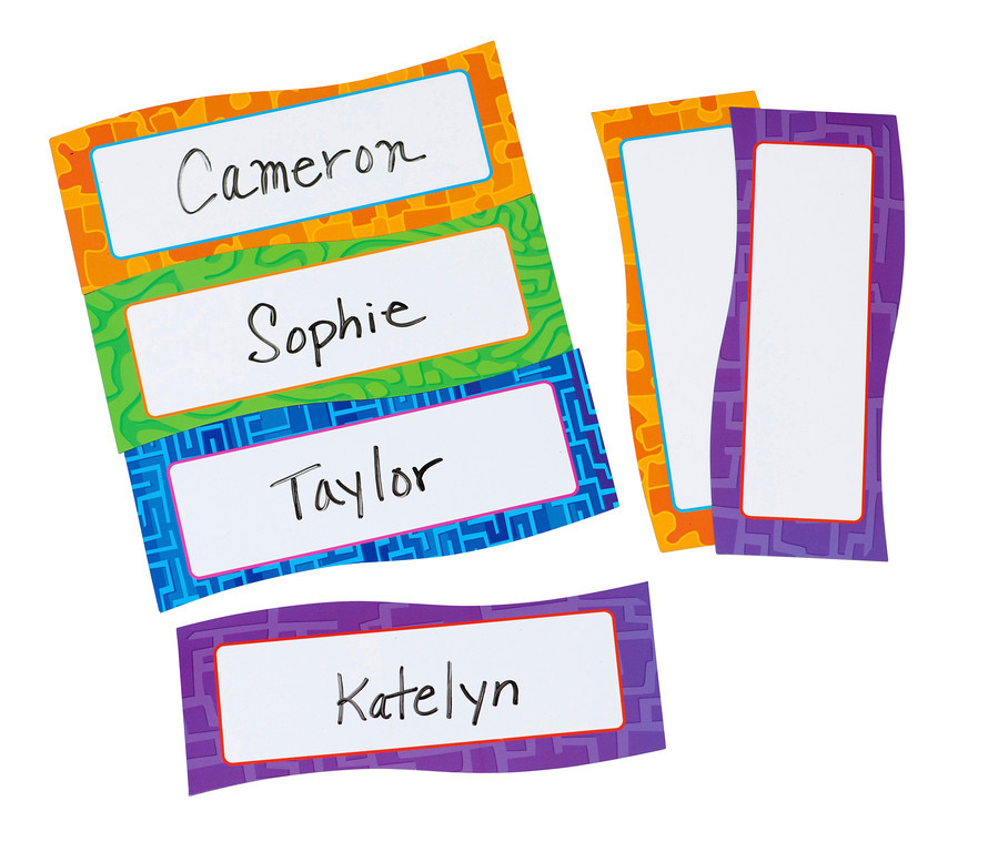 Magnetic Name Plates, Set of 20
