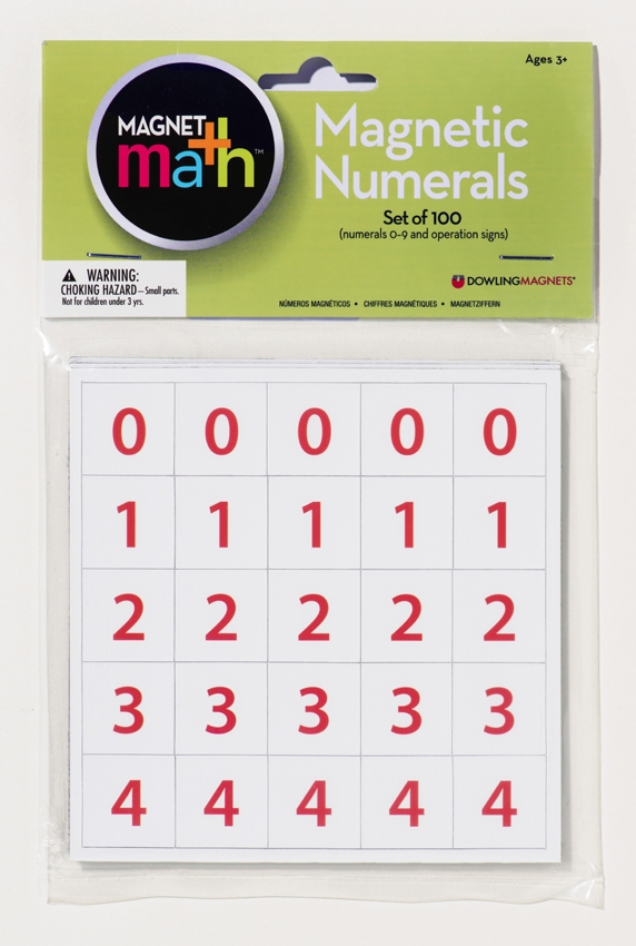 Magnetic Numerals, Set of 100