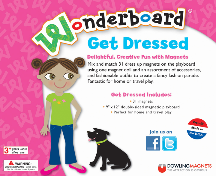 Wonderboard Get Dressed Magnet Set