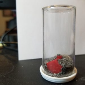 iron filings snow globe