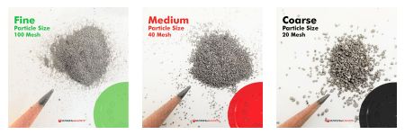 iron filings variety pack grain sizes