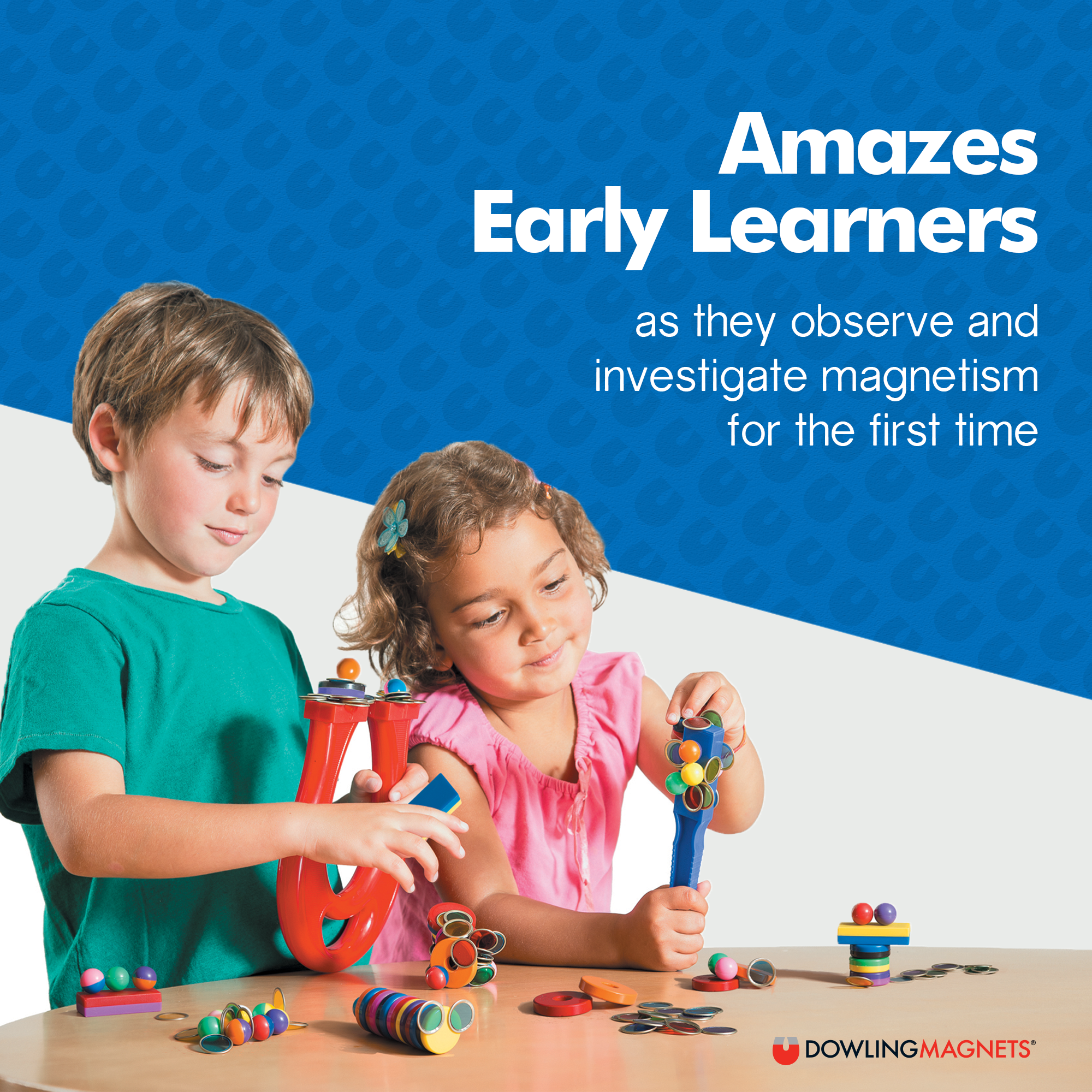 Brainstorm Toys My First Magnet Set – 20-Piece STEM Learning Kit For Kids With Online Experiments