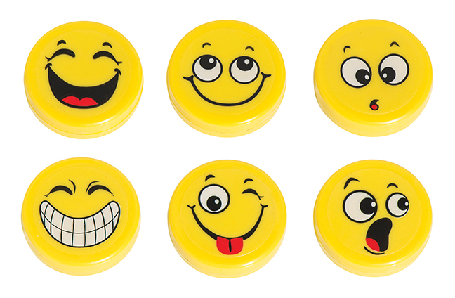 Hero Magnets: Emoji Big Button Magnets, Set of 3