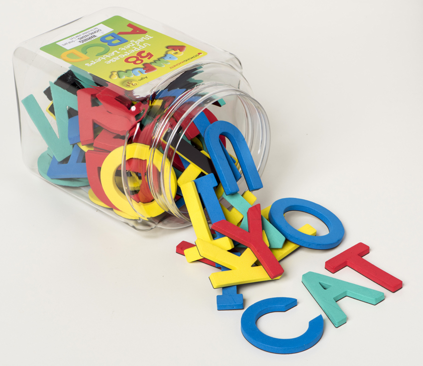 Foam Fun Uppercase Magnet Letters 4 Color Set Of 58 Dowling Magnets